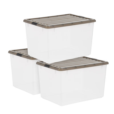 Stack and Pull Plastic Storage Bin