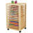 14 Compartment Manufactured Wood Shelving Unit