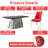 Andreano Modern 6-Person Dining Table Set for Dining Room-204816706