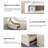 Modern Round Coffee Table with Storage Space, Extendable47 inches - 61 inches, White Simple Design, Suitable For Living Room, Sofa Companion