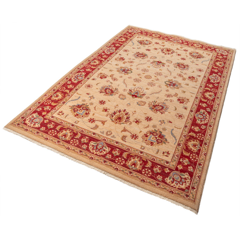 Oriental Wool Area Rug, Rectangular 60 x 85cm