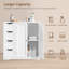 Armoire de rangement pour salle de bain, armoire de rangement latérale-1116324563