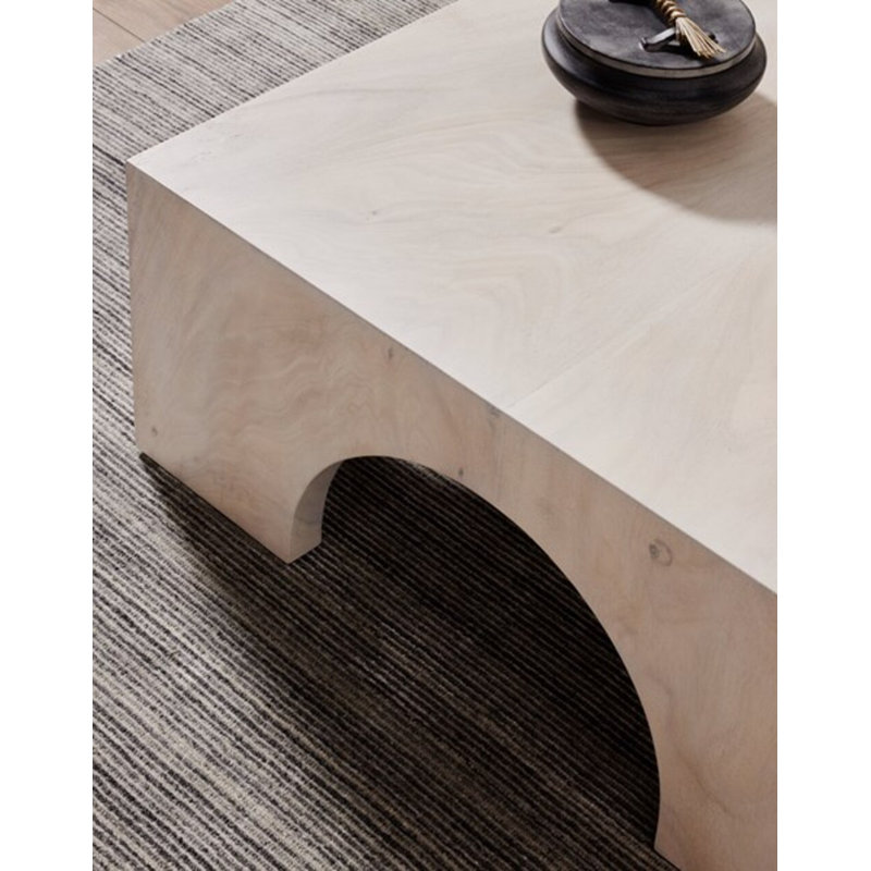 Fausto Coffee Table, Bleached Guanacaste