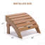 Repose-pieds Tir Adirondack en plastique et bois résistant aux intempéries et à la décoloration pour l'extérieur