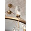 Lustre à un étage à 8 lumières avec abat-jour en cristal taillé en forme de diamant à facettes Ana-110327997