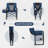 Heiss Multi Function Folding Chair with Side Table Cup Holder and Storage Box