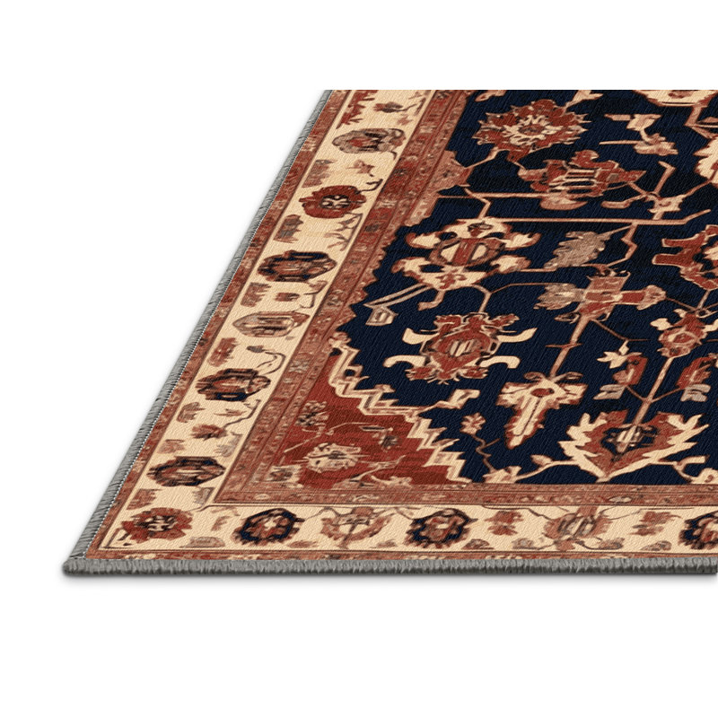 Tapis brun lavable à la machine, Rectangle 4pi x 6 pi