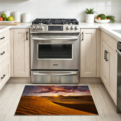 Clear Machine Washable,Beautiful Sand Sahara Desert Indoor Area Rug