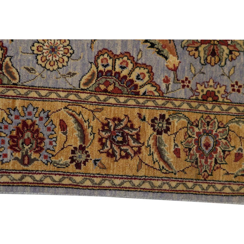 Wool Oriental Area Rug in Gold