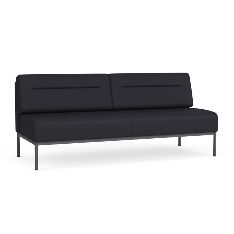 Canapé Darsey, Sans alimentation, Noir Patriot Plus, Gris anthracite