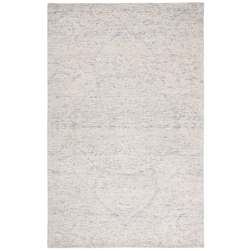 Metro Hand Tufted Indian Wool And Cotton With Latex Solid Color Rug, Rectangle 3' x 5'
