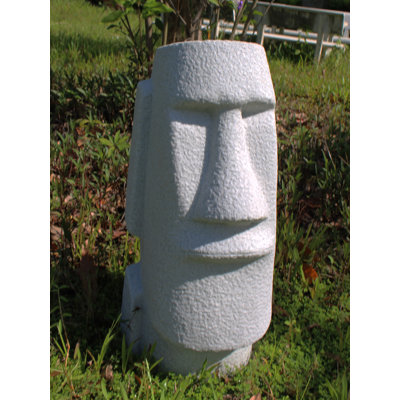 Natural Granite Easter Island Head