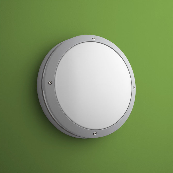 Flush Mounted Sconce, Gray