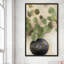 «Eucalyptus Leaves in Black Vase» par Lanie Loreth - peinture sur toile à cadre flottant-86848841