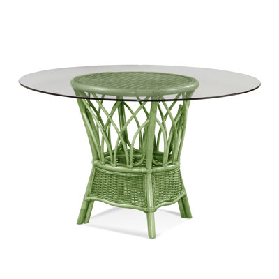 Everglade Round Glass Top Dining Table