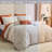 Nayoroom SJT-CRLX Jacquard Geometric Pattern Tufted Boho Shabby Elegance Duvet Cover Set-804590384