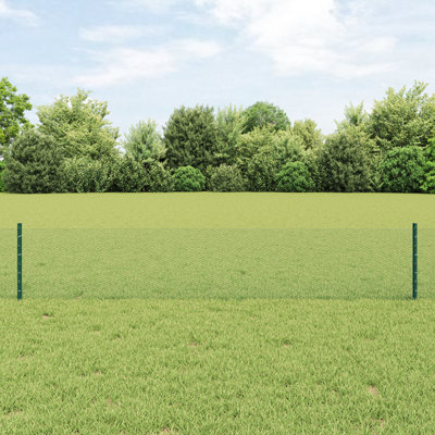 vidaXL Fence with Post Segment Outdoor Barrier Garden Terrace Divider Boundary