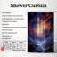 Rideau de douche 1 pièce Cosmic Night-661875963