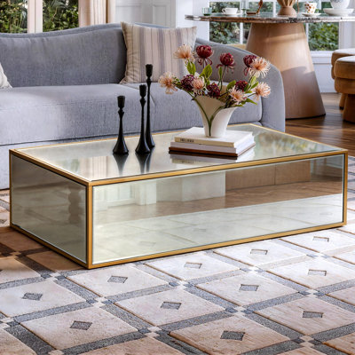Adelais Antique Mirrored Coffee Table
