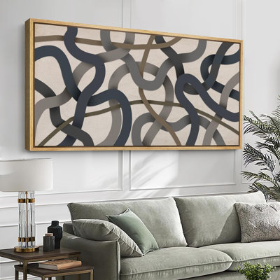 Interwoven Neutral Tones Modern Art