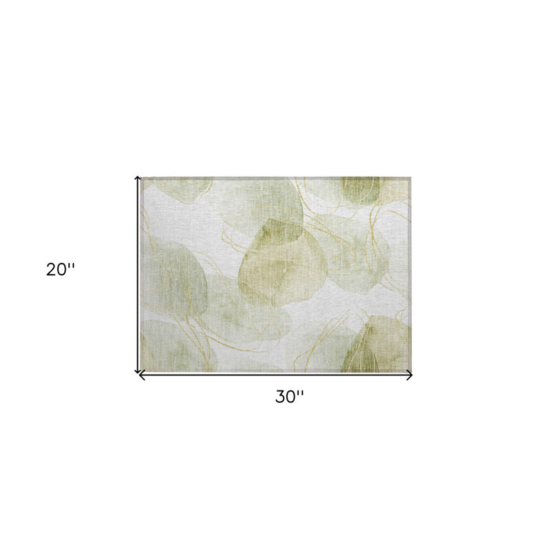 Rectangle HomeRoots Area Rug with Non-Slip Backing