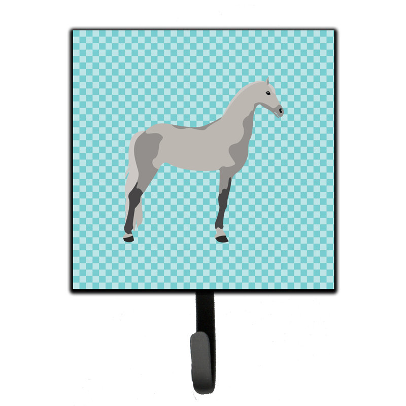 Organisateur de clés murales cheval orlov trotter avec crochets clés Toma, Bleu