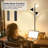 LED Tree Floor Lamp With 3 Rotatable Light Heads, Remote & Touch Control, 3 Colour Temperatures, 36W, Black