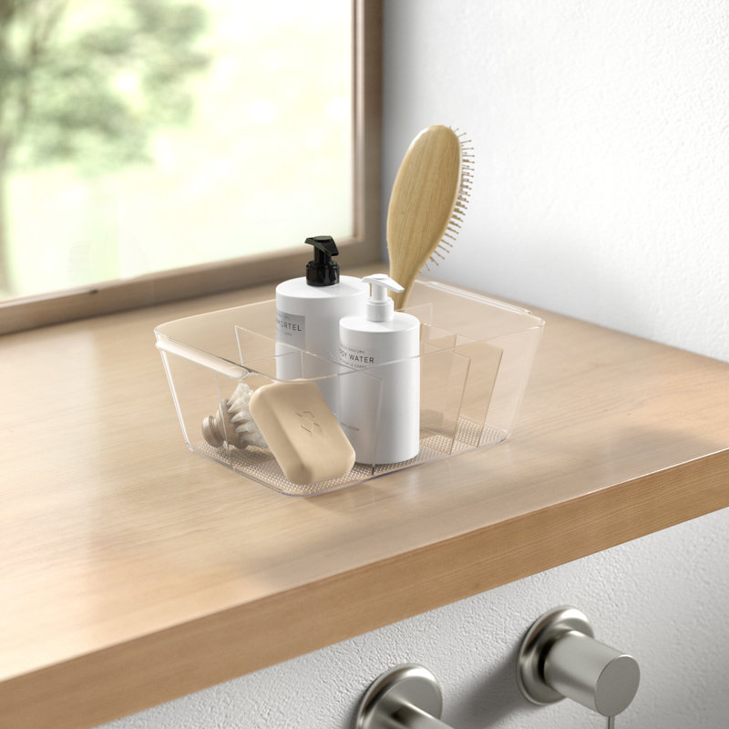 Clarity Plastic 8 Compartment Makeup Organizer