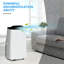 Climatiseur portatif 14 000 BTU, unité de climatisation 3-en-1 avec refroidissement, ventilateur et déshumidificateur, pour les pièces jusqu'à 750 pieds carrés, comprend la télécommande, le mode veille, la balançoire automatique et la minuterie 24H, blanc et gris foncé