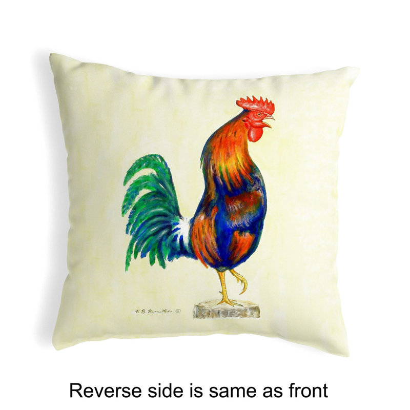 Outdoor Reversible Throw Pillow, 12" x 12"