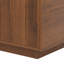 Table basse carrée avec rangement robuste à 4 tiroirs, table de style Mid-Century moderne, en noyer-1152513823