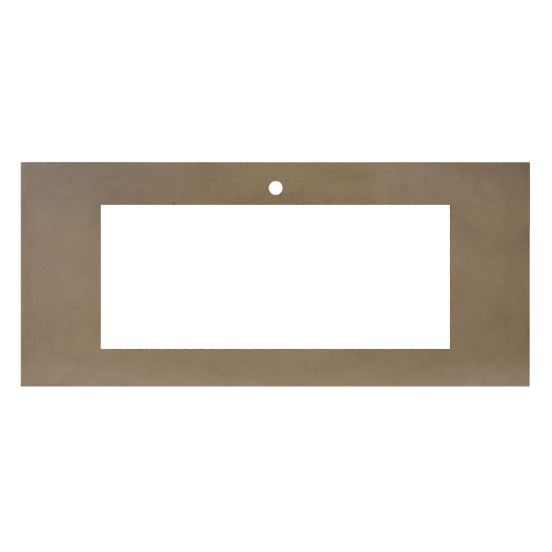 Trough 48.5" Single Bathroom Vanity Top, Earth