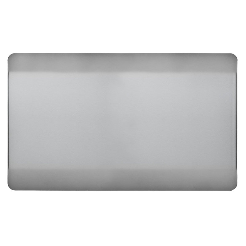 Trendi Switch Double Blanking Plate, Steel