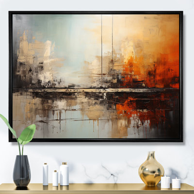 Bleu sarcelle orange audacieux Energy II - imprimé