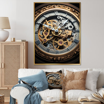 Horloge, horloge dévoilée II - impression sur toile tendance