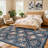 Area Rugs Boho Floral  Area Rug - Washable Non-Slip Faux Wool Carpet - Ideal for Bedroom Living Room Kitchen Office Entryway Bathroom-1964104195-1964104248