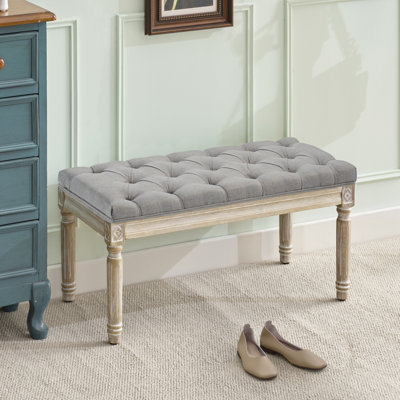 Boswick Linen Upholstered Bench