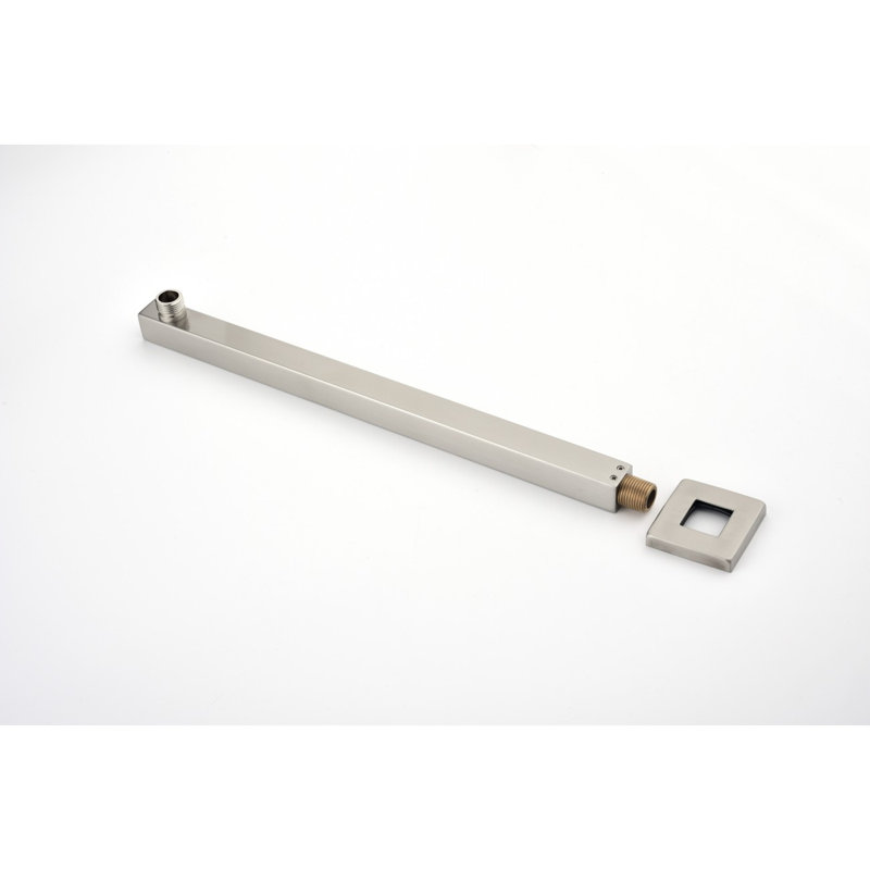 10" Wall Mount Rainfall Square Shower Head, Brushed Nickel