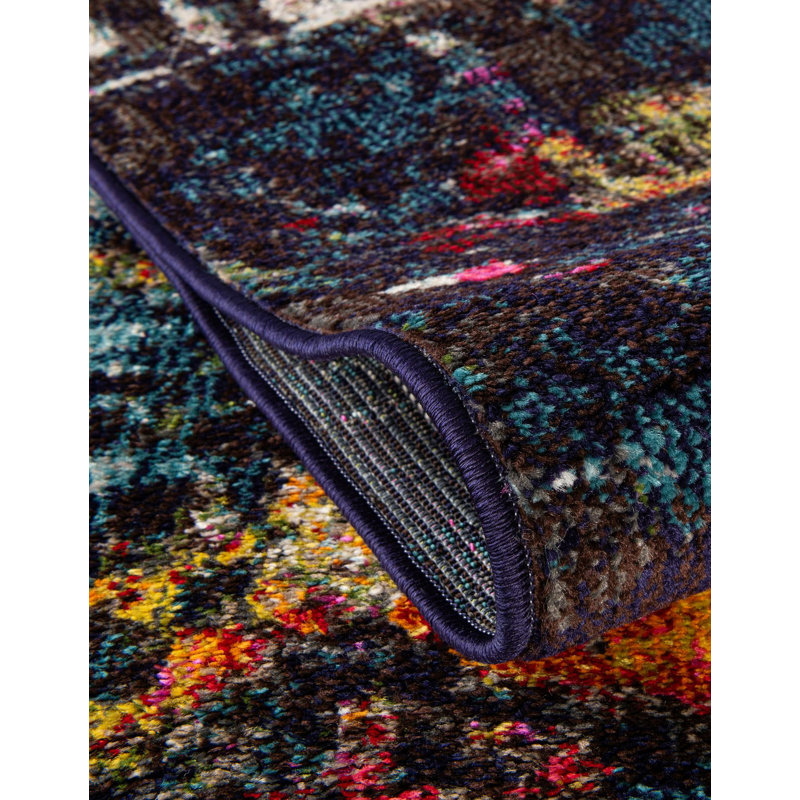 Rizer Washable Abstract Indoor Rug, Runner 2'2" x 6'9"