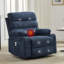 Fauteuil inclinable et berçant à 8 points de massage, fauteuil oscillant pivotant à 360 ° avec chauffage lombaire et porte-gobelets, 400 lb-1525743469