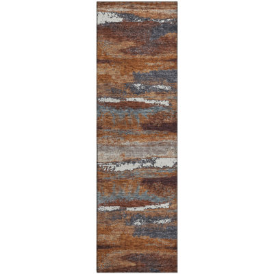 Premium Machine Washable Prisco Copper Rug