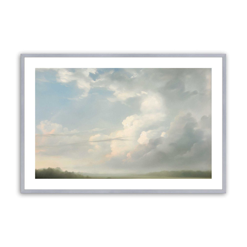 «Soft Morning Sky», Chrome poli, H 12,25 po x l 15,25 po