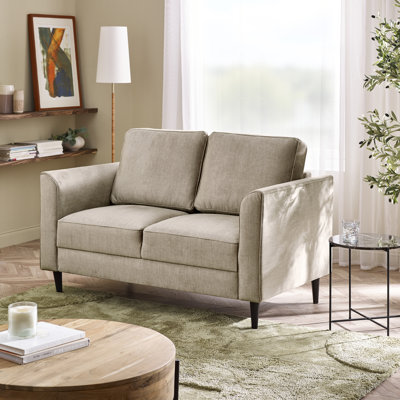 Logi Fabric Seater Sofa - Upholstered Modern Minimalist Boxy Style