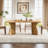 63" W. Solid Wood 6 Person Dining Table