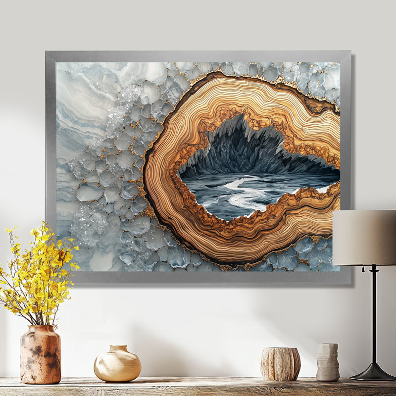 Hiver, forêt, chemin de la rivière Crystal III - forêt, art mural, H 30 po x l 40 po, Reproduction encadrée d'une seule photo