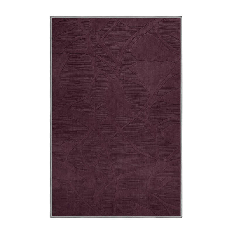 Machine Washable Abstract Brown Area Rug, Rectangle 2' x 3'