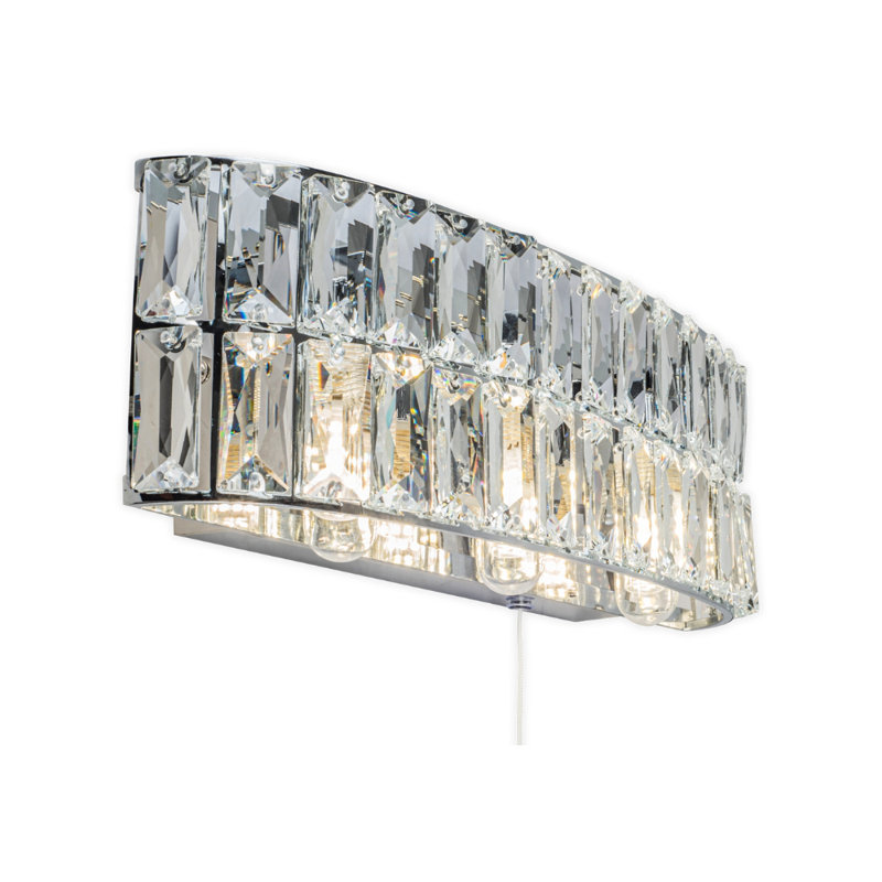 Trevorton Flush Mounted Sconce, Polished Chrome