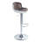 Brancaster Adjustable Bar Stool in Vintage Brown and Aluminum