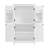Elegant Bathroom Floor Storage Cabinet, Bathroom Storage Unit, Freestanding Cabinet With 4 Doors, Adjustable Shelves, Adaptable Shelves, White-669530004