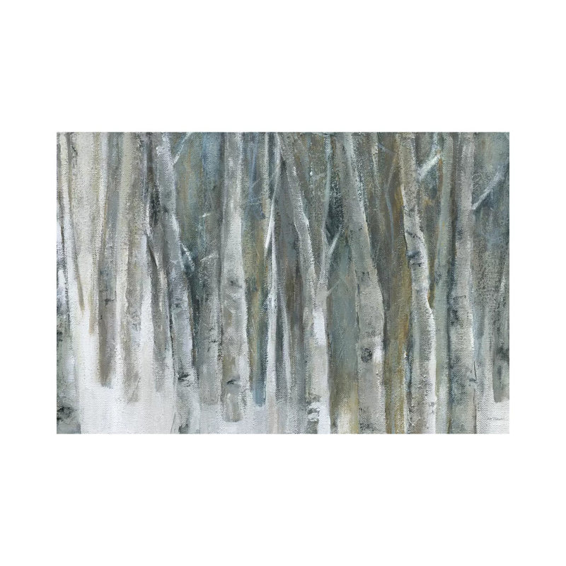 «Banff Birch Grove» par Carol Robinson, reproduction d'art, H 18 po x l 26 po x P 1,5 po, Toile tendue
